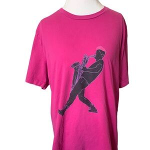 Leo P Bari Saxophone Pink TShirt